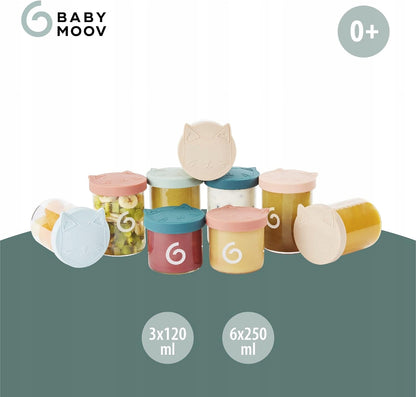BABYMOOV ISY BOWLS Glasbehälter 6x250 3x120