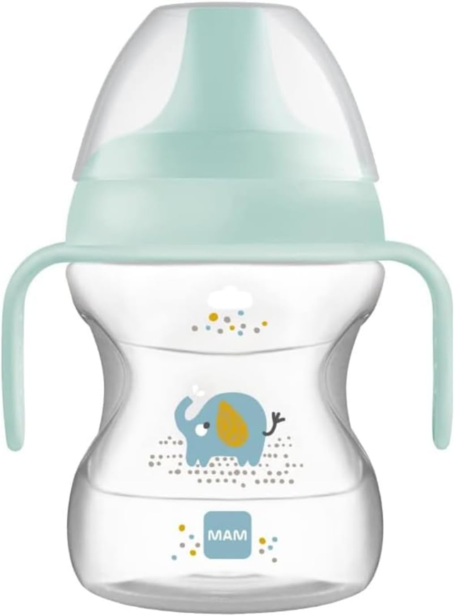 MAM Learn To Drink Cup tazza antigoccia con beccuccio 190 ml 6 m+