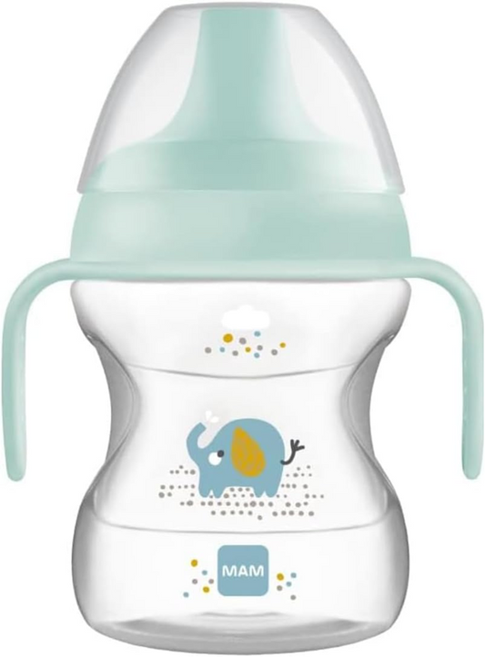 MAM Learn To Drink Cup tazza antigoccia con beccuccio 190 ml 6 m+