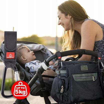 ROYAL RASCALS handgrepen voor het bevestigen van een tas aan het kinderwagenframe 2 stuks