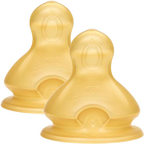 NUK First Choice Plus latex nipples L x2 for thick liquids