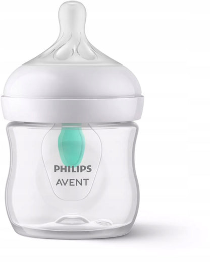 PHILIPS AVENT Natural RESPONSE butelka 125 ml 0msc+ AIRFREE VENT, butelka dla noworodka ze smoczkiem