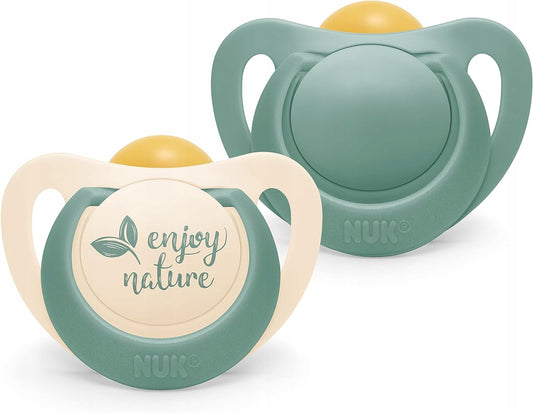 NUK for Nature upokojujúci cumlík x 2, latex, 18-36 mesiacov