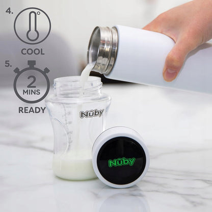 NUBY RapidCool termo enfriador para preparar leche 240 ml con LED