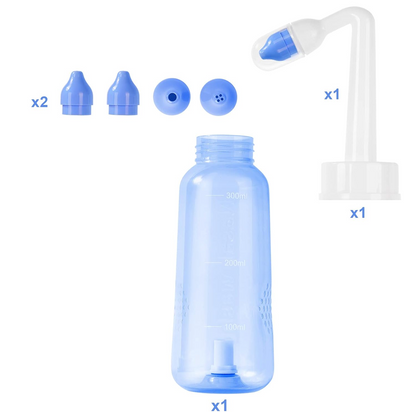 URAQT Neti Poti neusspray voor kinderen en volwassenen 2 mondstukken 300 ml