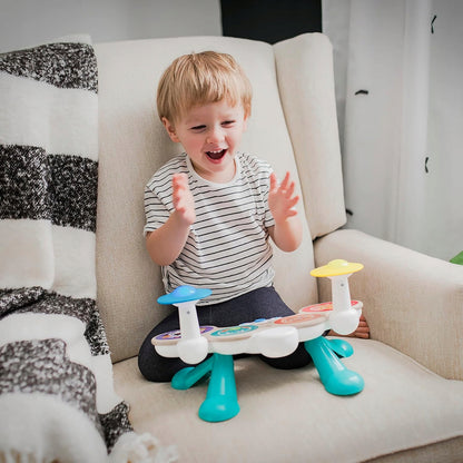 HAPE Baby Einsteintactile drumsage 12 m+multicolouredwidth 38 cm, height 23 cm, depth 19.9 cmmaterials wood