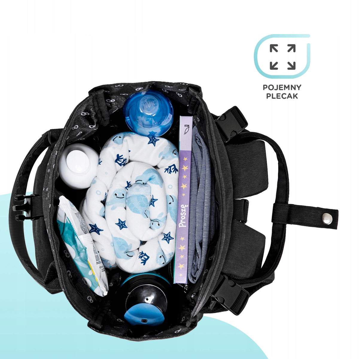 KINDERKRAFT MOONPACK CONFETTI mochila para pañales y accesorios