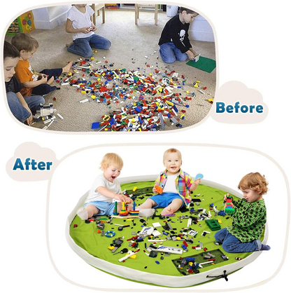 BELLESTYLE tapis de jeu sac de rangement pour jouets 150cm