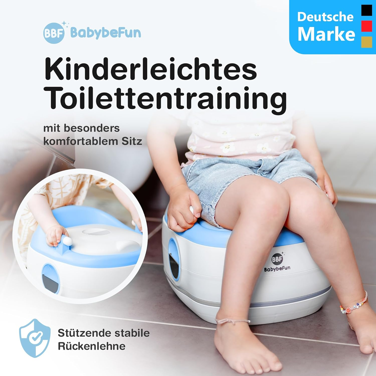 BABYBEFUN 3-in-1 potje opzetstuk voetensteun