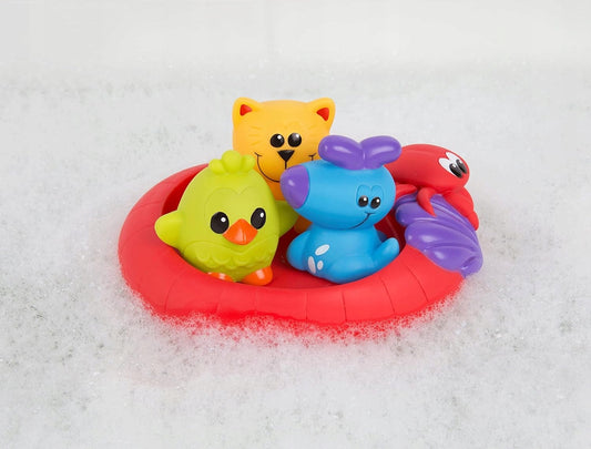 PLAYGRO Splash and Float rubberen badspeelgoed 6 m+ 4 stuks