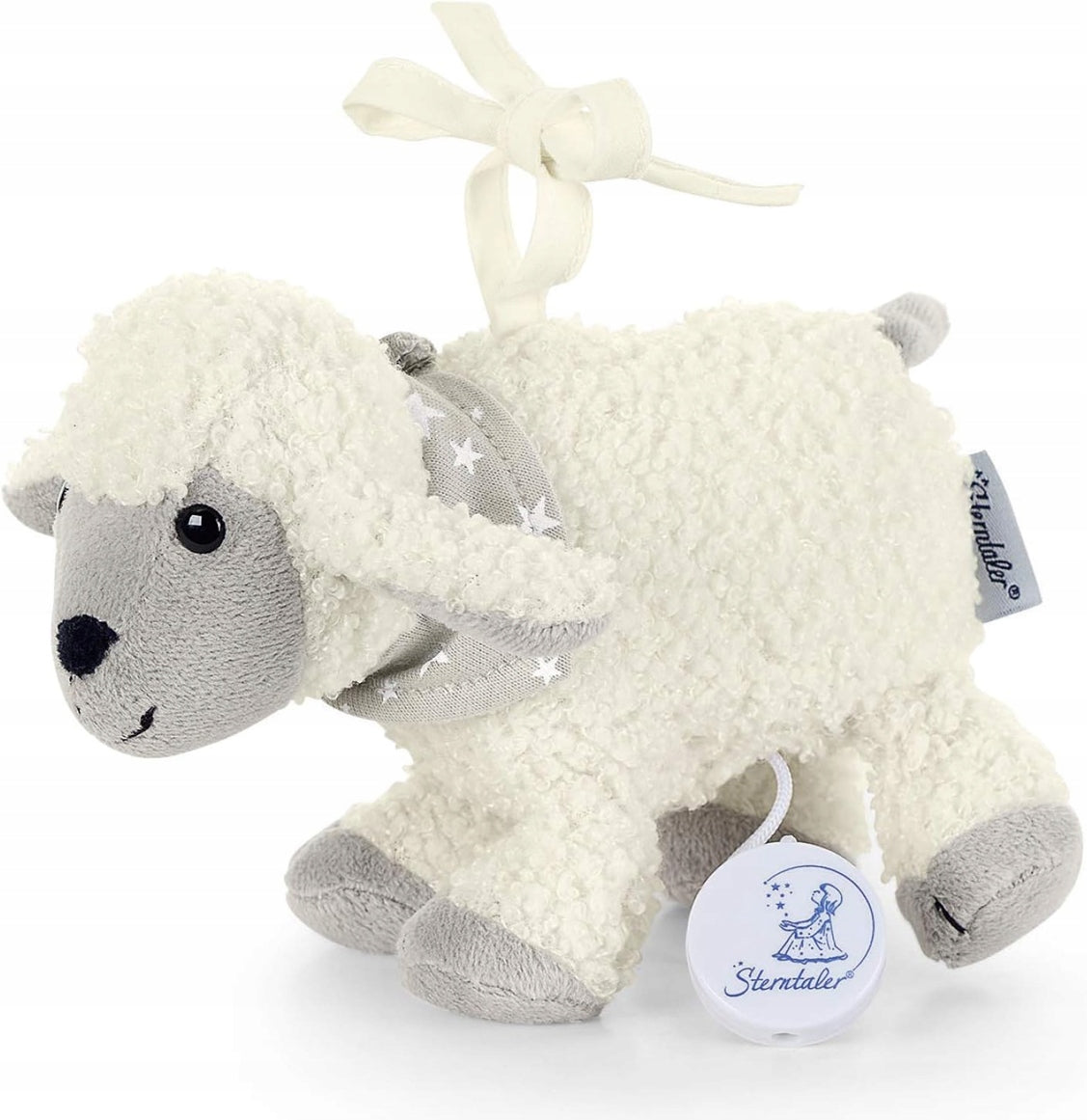 STERNTALER Stanley schaap knuffel met muziekdoosje S 11 x 14 cm