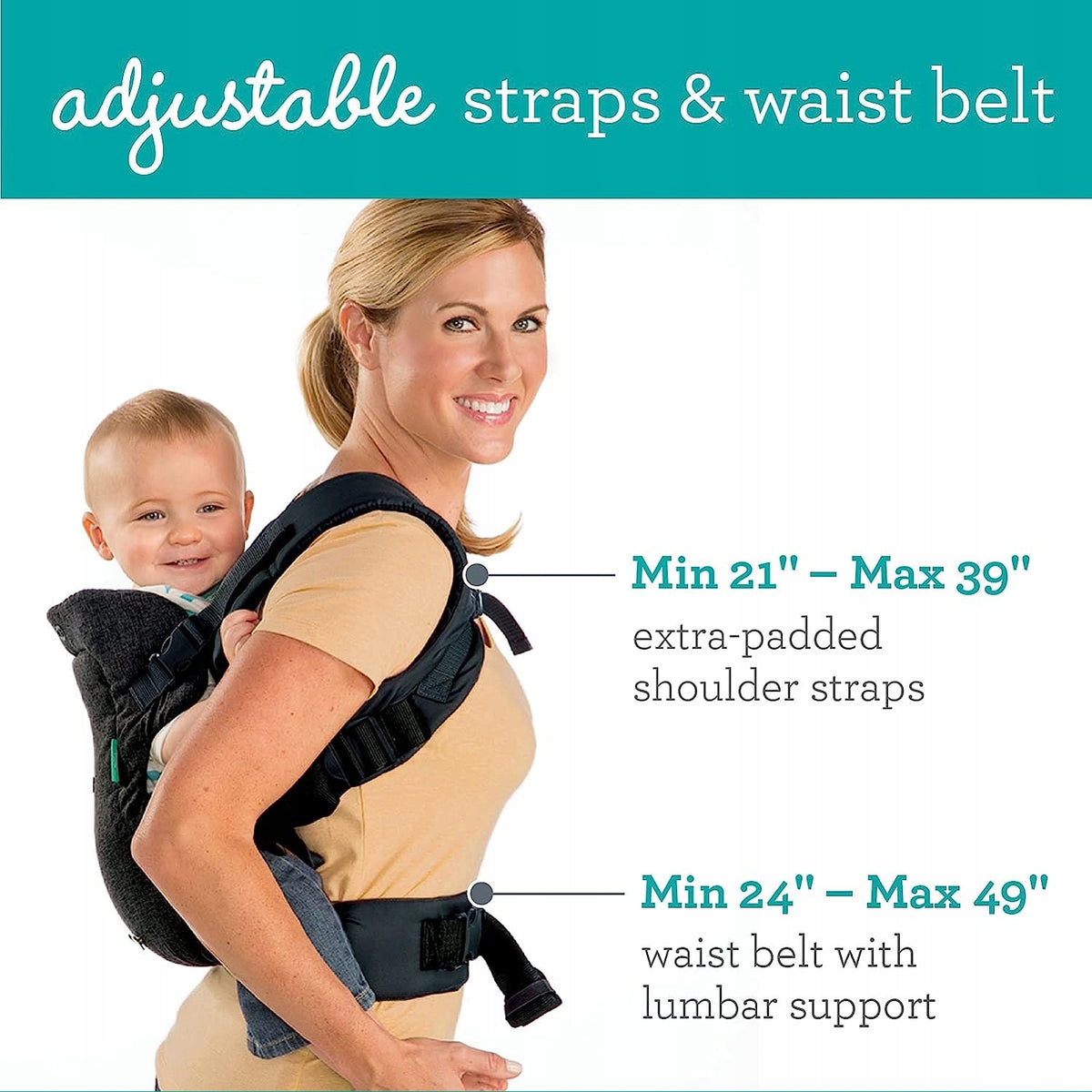 INFANTINO FLIP 4-in-1 ergonomische draagzak 3,5 - 14,5 kg