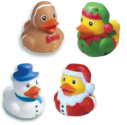 PLAYWRITE rubberen badeendjes 5 cm 4 stuks