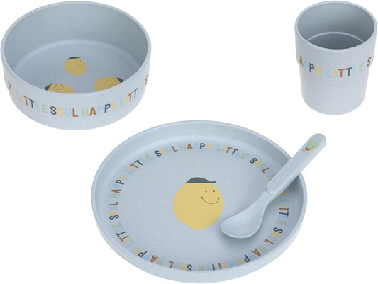 LASSIG ensemble de vaisselle sans mélamine Happy Fruits Lemon