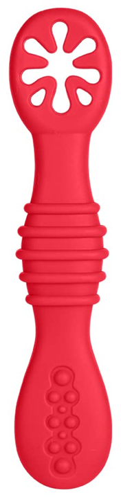 VICLOON Sticky Spoon Silikonlöffel 2,5 x 10 cm 4 m+ rot