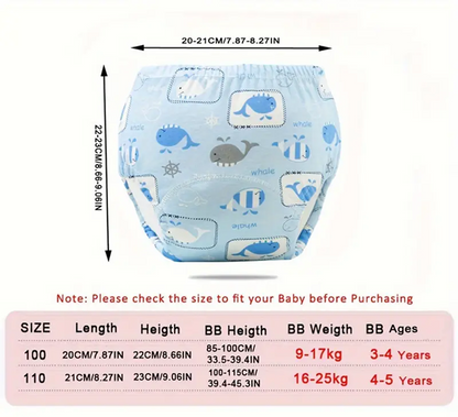 Bragas de entrenamiento para niños talla 110