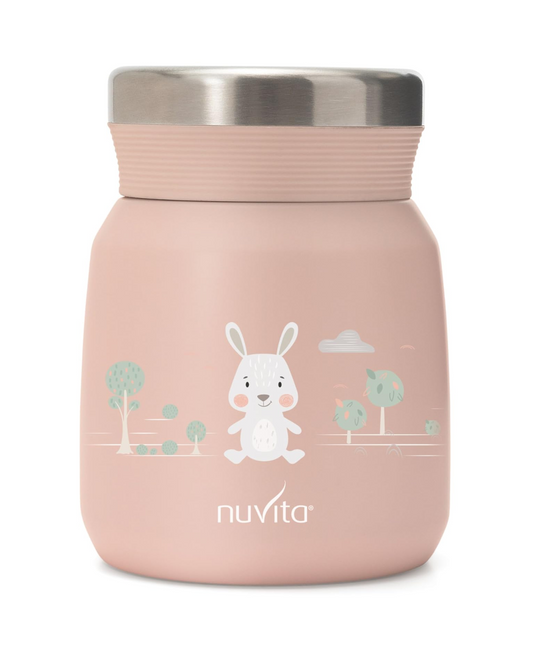 NUVITA 4471 thermosfles voor maaltijden van roestvrij staal 300 ml 6 m+