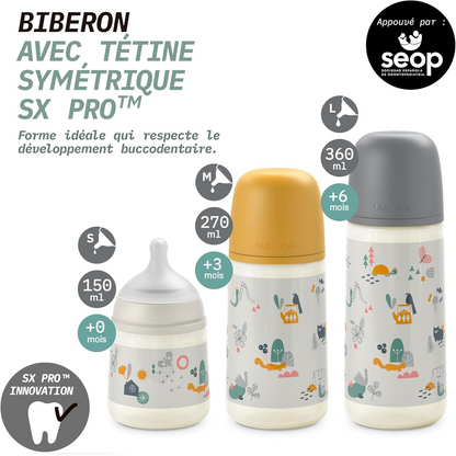 SUAVINEX fles met symmetrische speen SX PRO 360ml 6m+