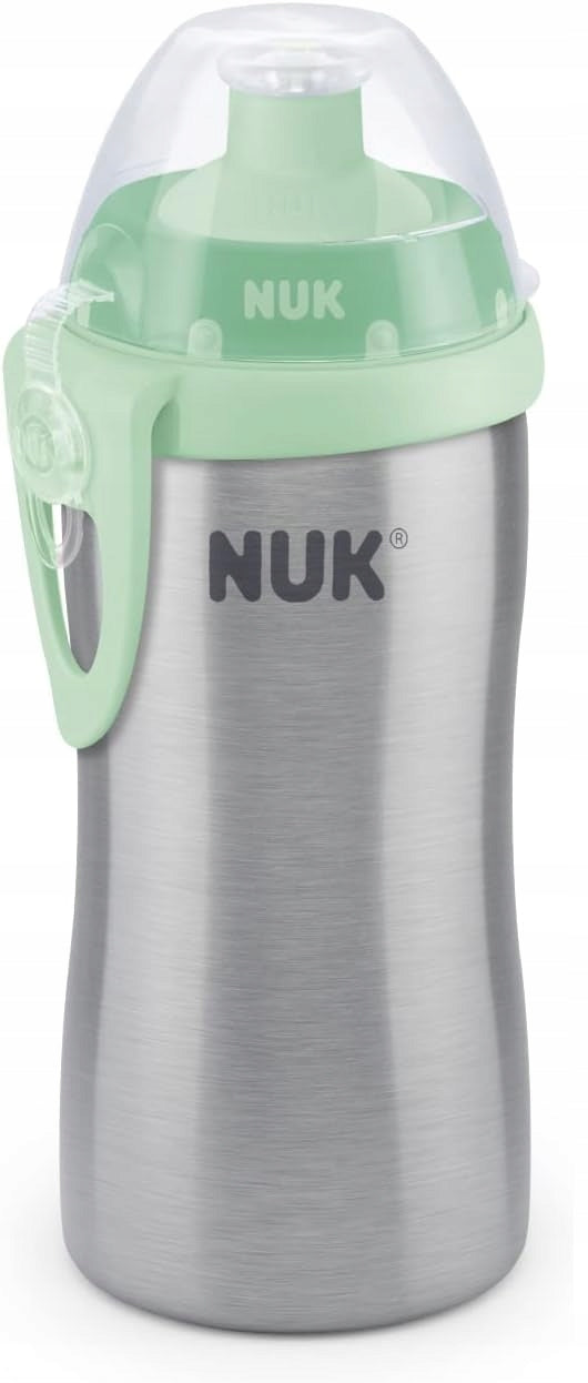 NUK Junior Cup botella de acero inoxidable con boquilla push-pull 215 ml