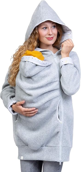 VIVA LA MAMA fleece top voor moeder en baby om XL te dragen
