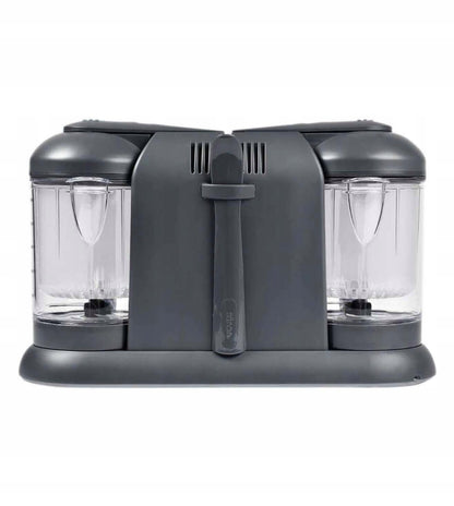 BEABA Babycook Duo ROBOT KUCHENNY 4w1 2200 ml, ciemnoszary robot kuchenny z dwoma pojemnikami