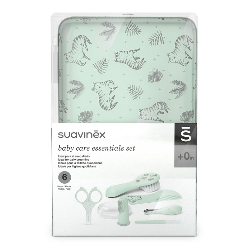 SUAVINEX kit de soins pour bébé, 6 pièces + étui TIGRE