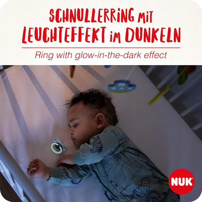 NUK SIGNATURE NIGHT πιπίλα x2 0-6 μηνών