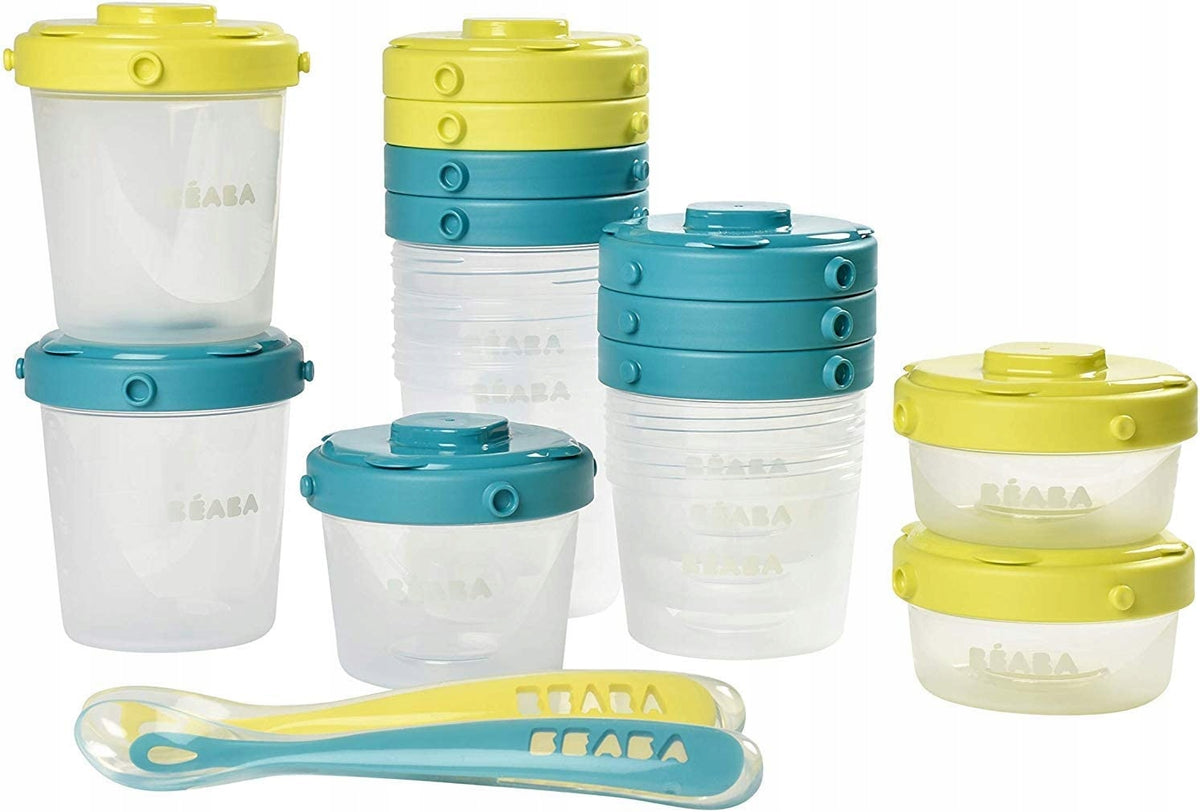 BEABA recipientes CLIP para alimentos 2x60, 4x120, 6x200 ml