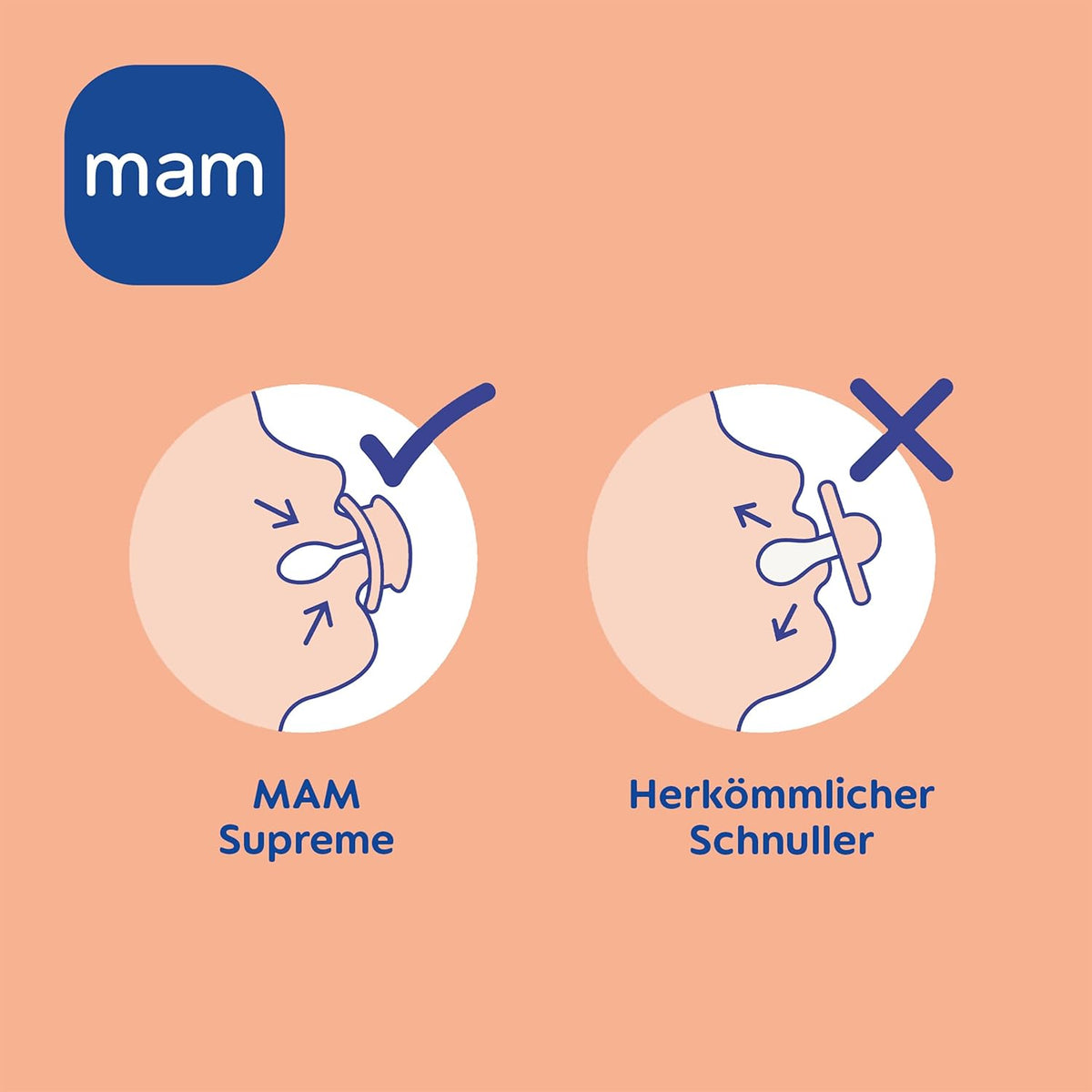 MAM Supreme Night 16m+ silicone glow-in-the-dark pacifier