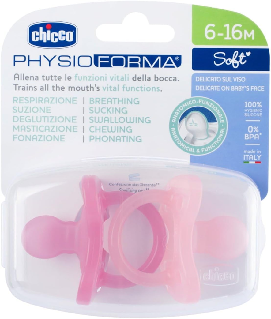 CHICCO PhysioForma SOFT dudlík x2 6-16m