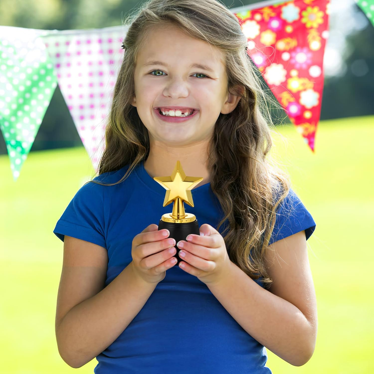 TODDMOMY plastic trofee beeldje STER 12 cm