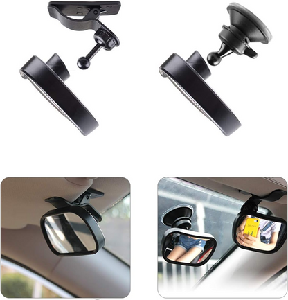 BABY VIEW MIRROR 2-in-1 autospiegel voor het observeren van baby 5,5 x 8,8 cm