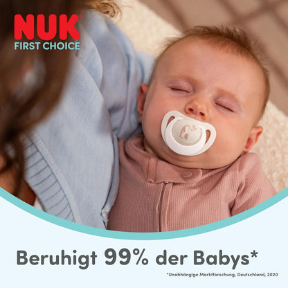 NUK First Choice silicone pacifier x2 0–6m