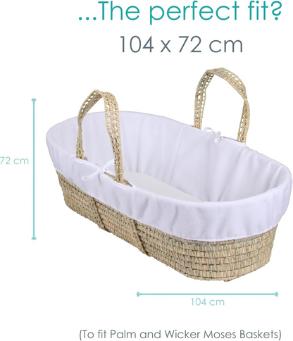 CLAIR DE LUNE Fleece lining for Moses basket