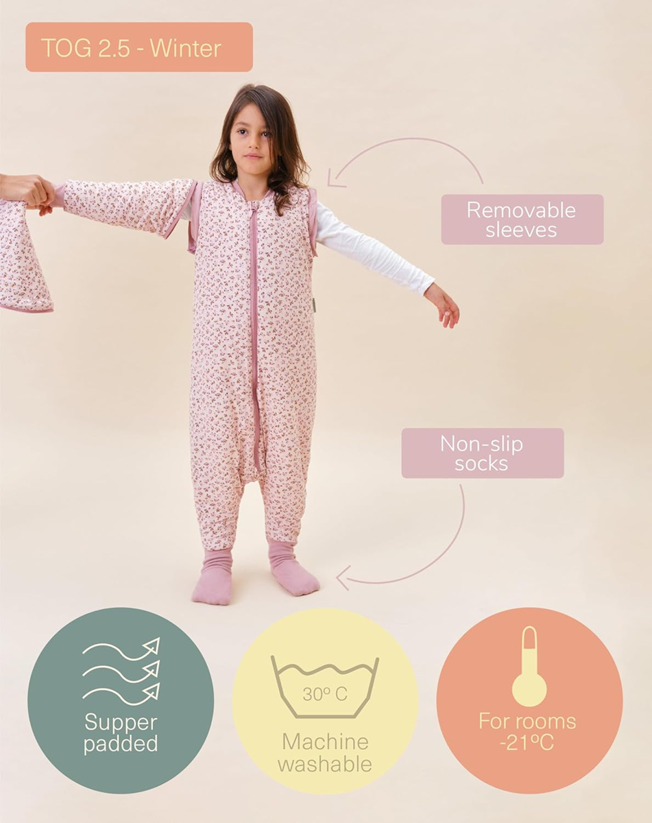 MOLIS&CO winter slaapzak 2,5TOG 3 jaar afneembare mouwen