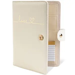 TWIVEE Love husă pentru card de sarcină din piele ecologică 15,5 x 21 cm