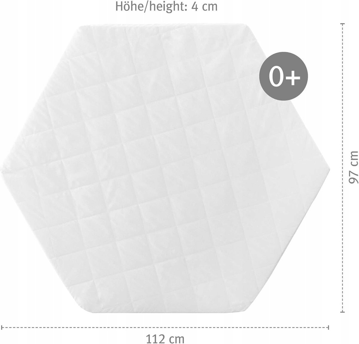 ROBA matras voor hexagonale box 112 x 97 x 4