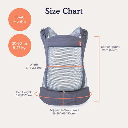 BECO TODDLER porte-bébé à boucle 9-27kg mesh 3d