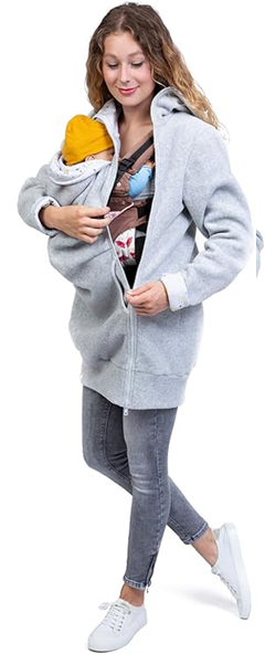 VIVA LA MAMA Φούτερ fleece για τη μαμά και το μωρό για μάρσιπο XL