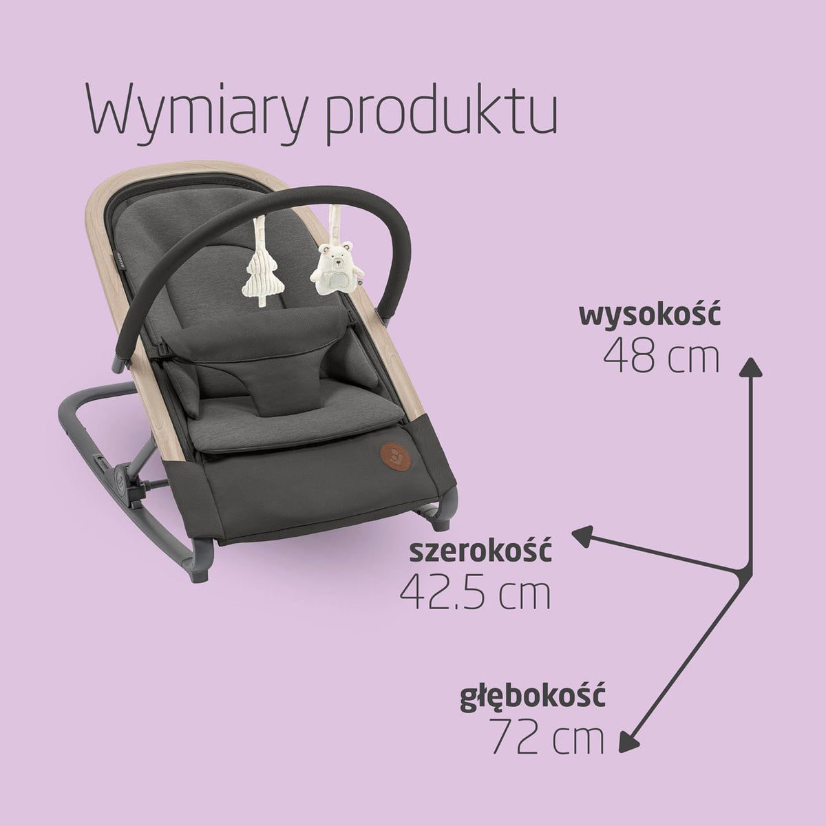 MAXI-COSI KORI 2w1 leżaczek bujaczek do 15kg