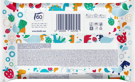 KINDII Fun vochtige toiletpapier doorspoelbaar x60