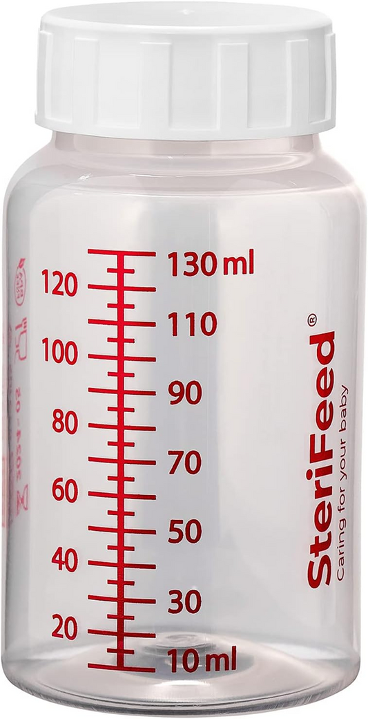 STERIFEED recipient pentru lapte biberon 130 ml 1 bucată