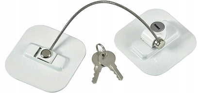 SERRATURA DI SICUREZZA PER BAMBINI per armadietti e cassetti 19 cm + 2 chiavi