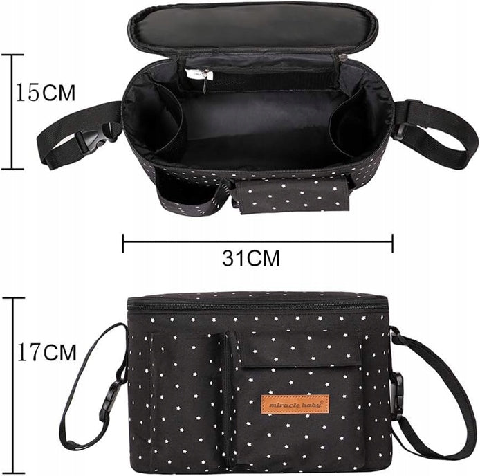 MIRACLE BABY organizer voor kinderwagen met handvatten