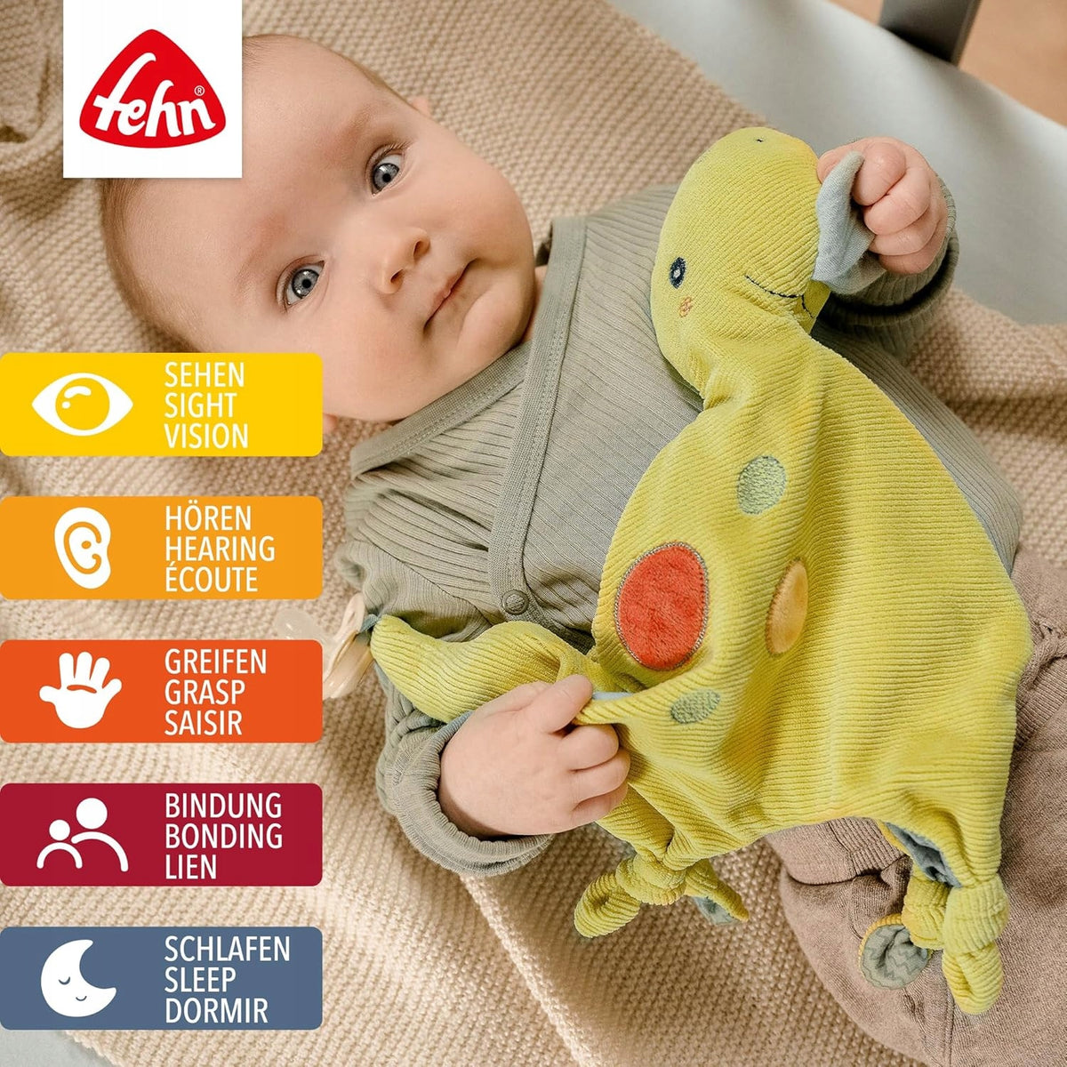 FEHN Happy Dino comfort cuddly toy