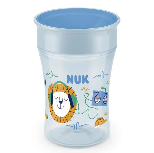 NUK Magic Cup netekoucí hrnek s náustkem 360° 230 ml 8 m+
