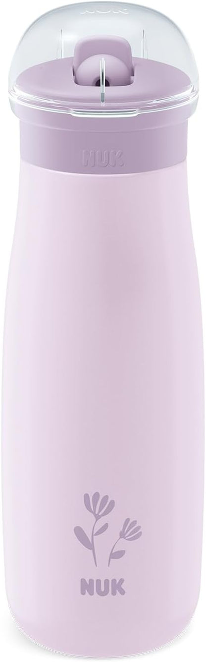 NUK Mini-Me Flip botella de acero con pajita y boquilla 500 ml 12 m+