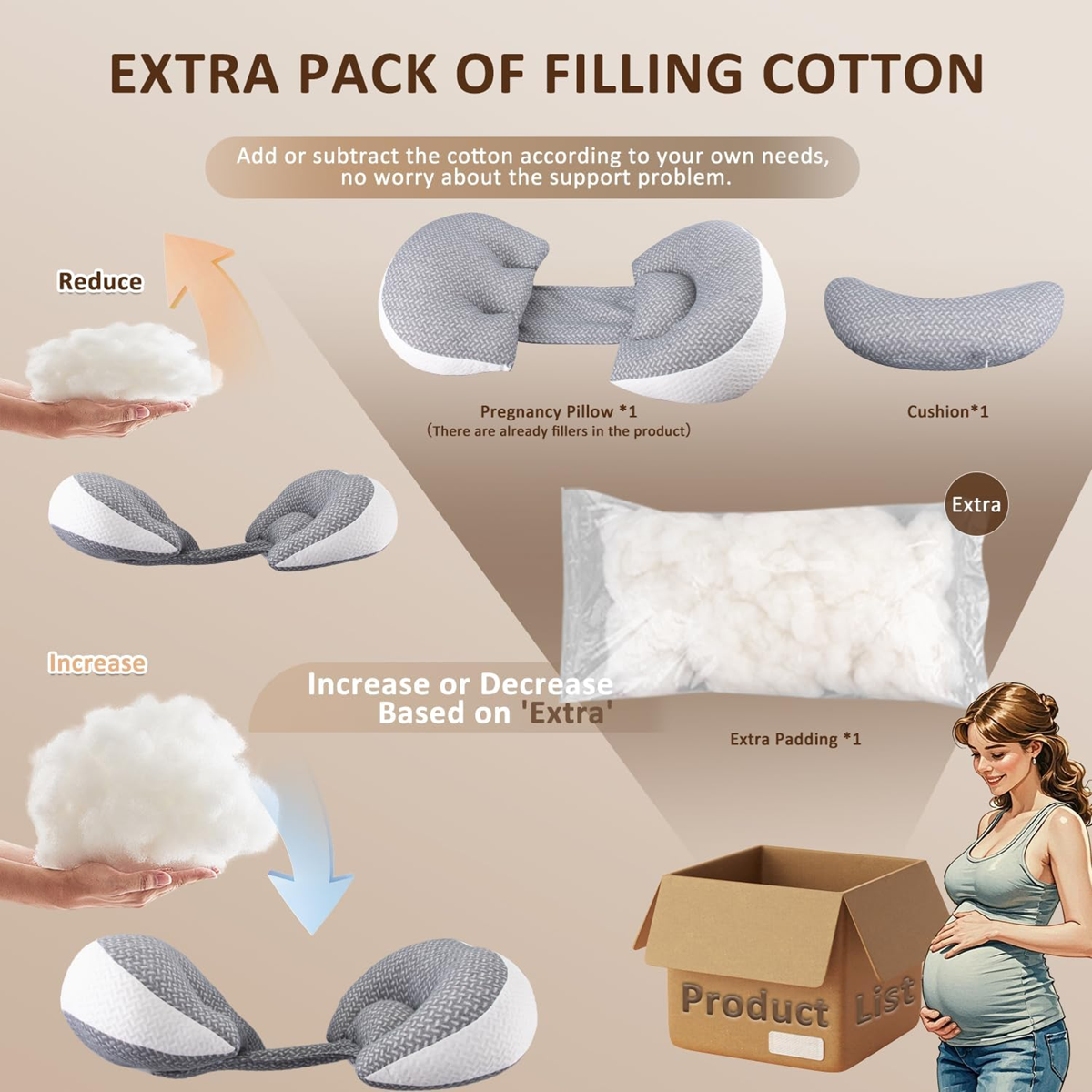 CHILLING HOME multifunctional pregnancy pillow