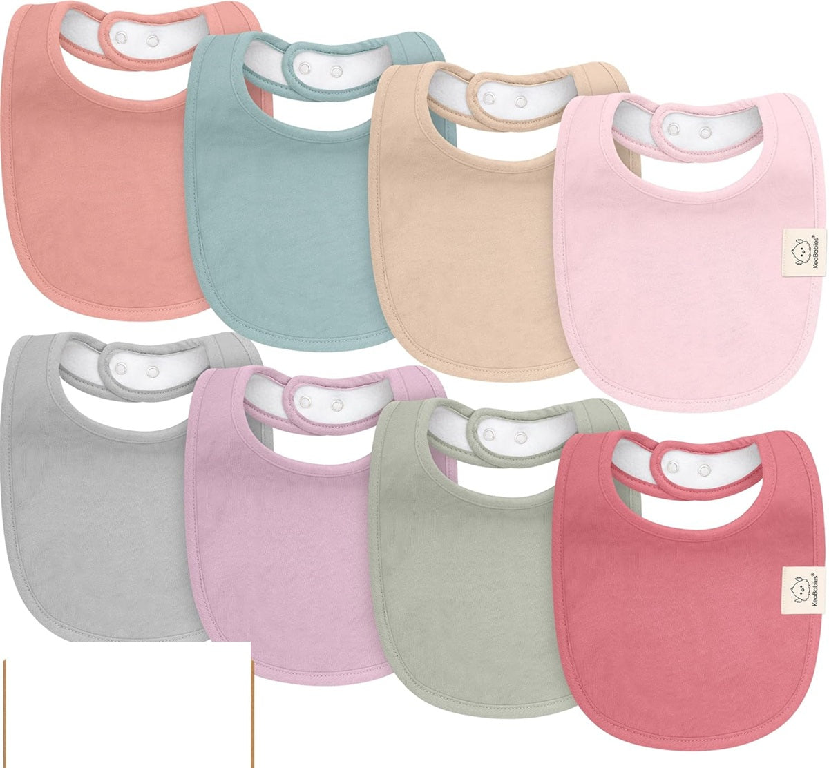 KEABABIES bibs, snap bandanas
