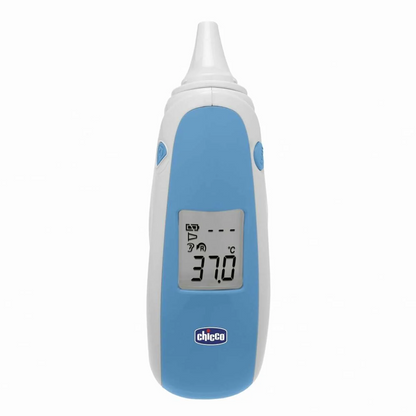 CHICCO Comfort Quick contactloze oorthermometer + 20 opzetstukken en etui